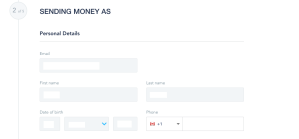 Click to enlarge image - Step 2: Sending Money As